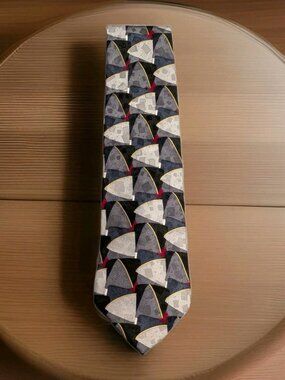 ZIGGURAT by Mulberry Men's Blue, Gray, Multicolor Men's Tie All Silk Imported